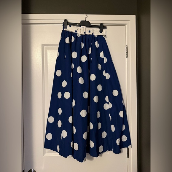 J. Crew Belted maxi skirt in polka dot NWT - Picture 7 of 13